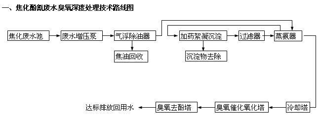 臭氧焦化废水