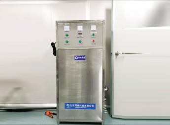 制药厂容器清洗-高浓度臭氧水机现场安装