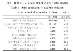 臭氧催化氧化技术在石化废水深度处理中的应用